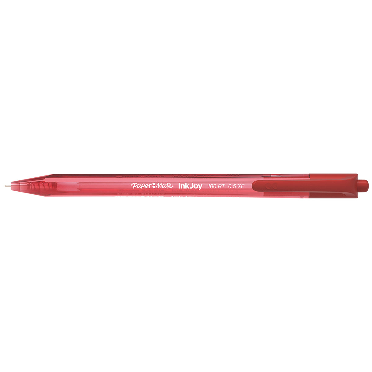 Paper Mate Inkjoy 100RT Retractable Red Ballpoint Pen, Medium 1.0mm Paper Mate Ballpoint Pen