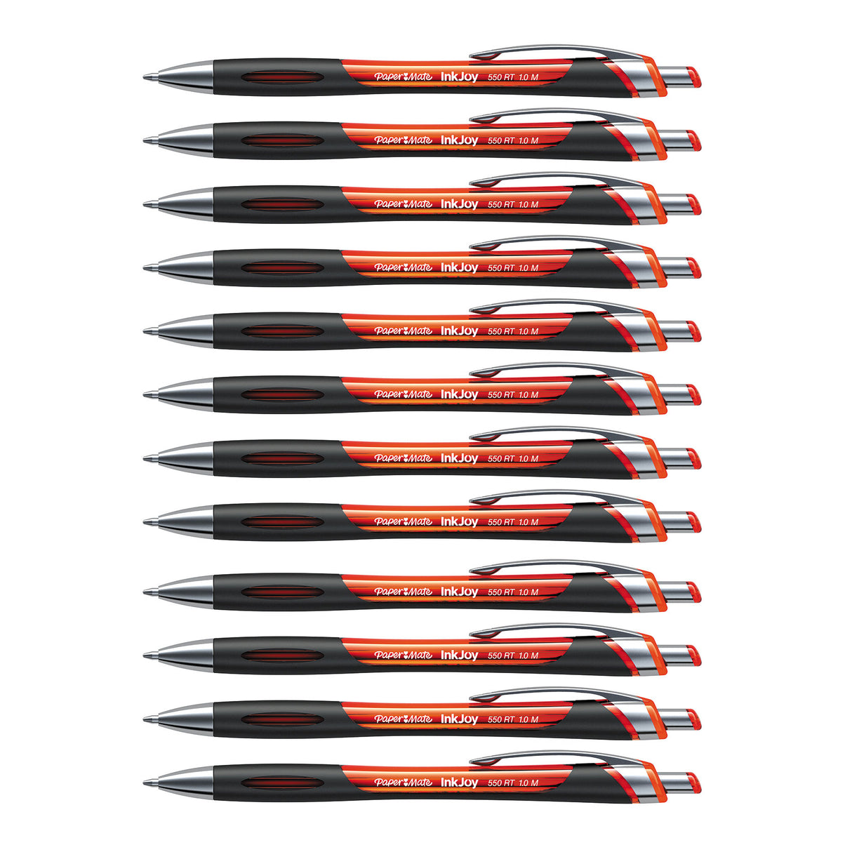 Paper Mate InkJoy Orange 550RT Retractable Ballpoint Pens Medium - Dozen Paper Mate Ballpoint Pen