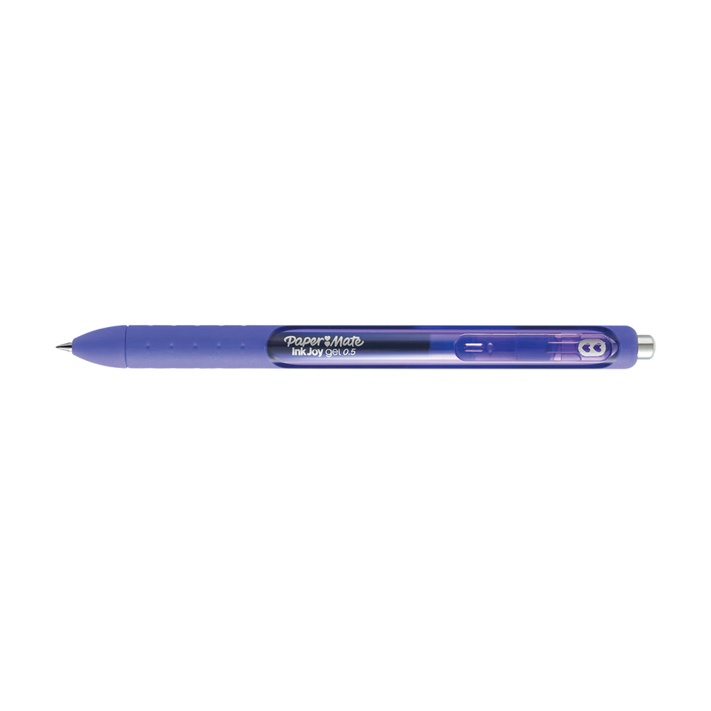 Paper Mate Inkjoy Gel Pen Charming Purple Fine Point 0.5mm, Retractable Paper Mate Gel Ink Pens