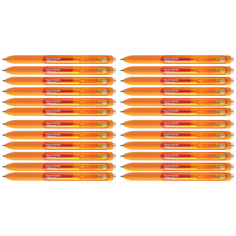 Paper Mate Inkjoy Gel Orange Medium Point 0.7 mm Bulk Pack of 24  Paper Mate Gel Ink Pens