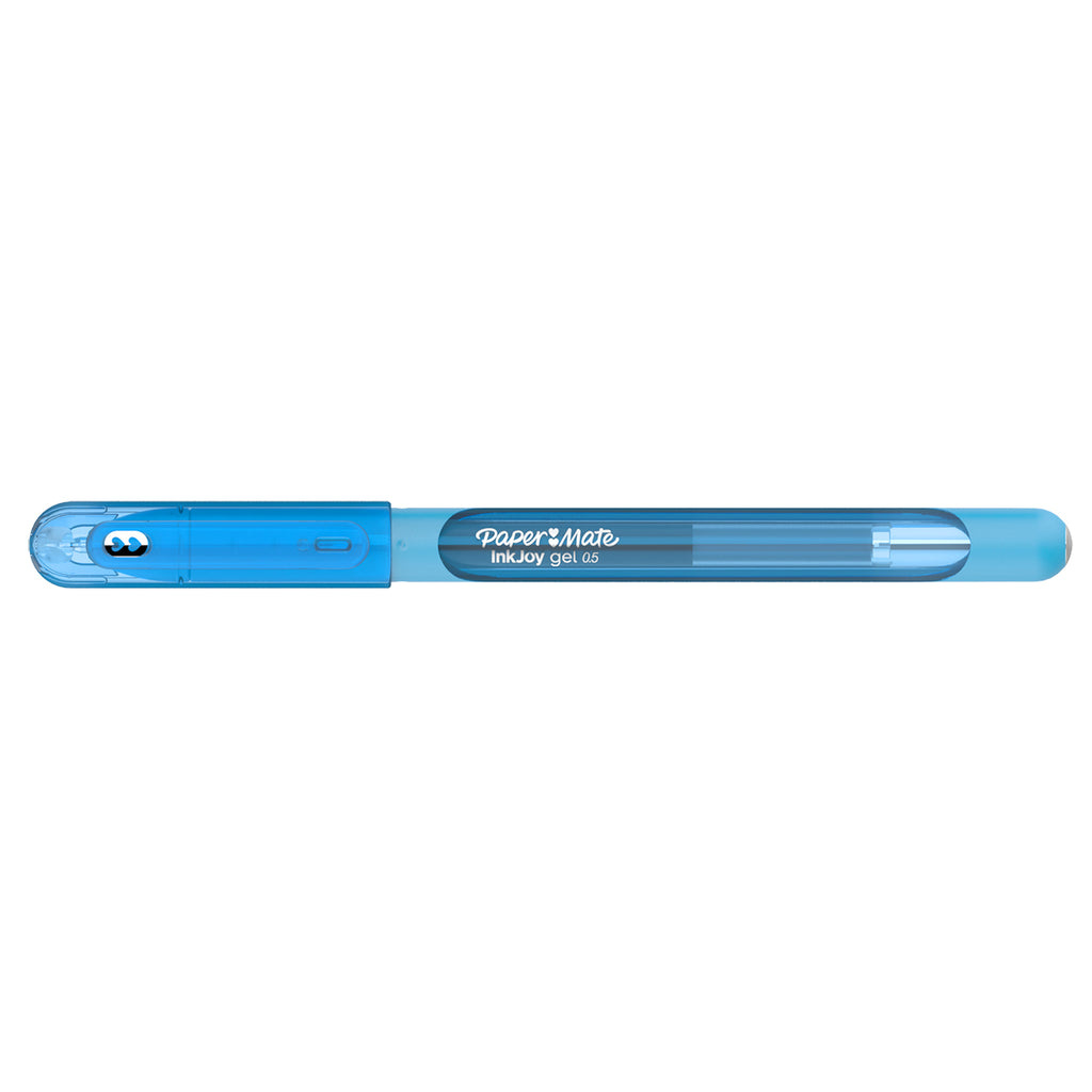 Paper Mate Inkjoy Gel Bright Blue Fine Point 0.5 mm Stick Capped Gel Pen Paper Mate Gel Ink Pens