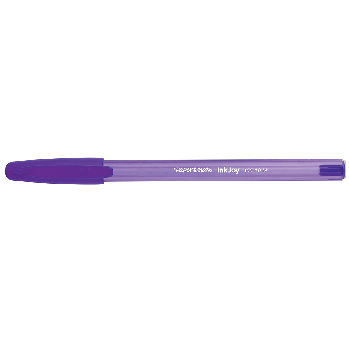 Paper Mate Inkjoy Purple 100ST Ballpoint Pen, Medium 1.0mm, Purple Ink Paper Mate Ballpoint Pen