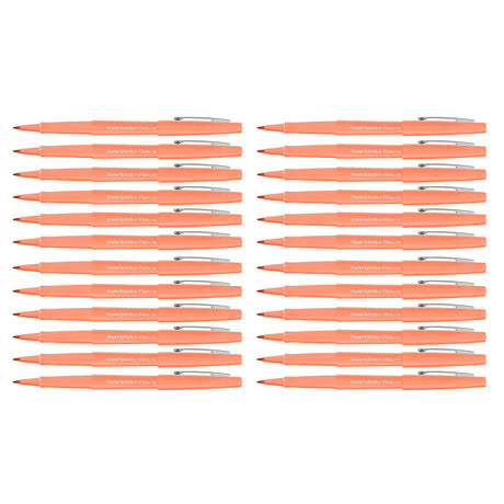 Paper Mate Flair Papaya Felt Tip Pen Medium, Point Guard Bulk Pack of 24  Paper Mate Felt Tip Pen