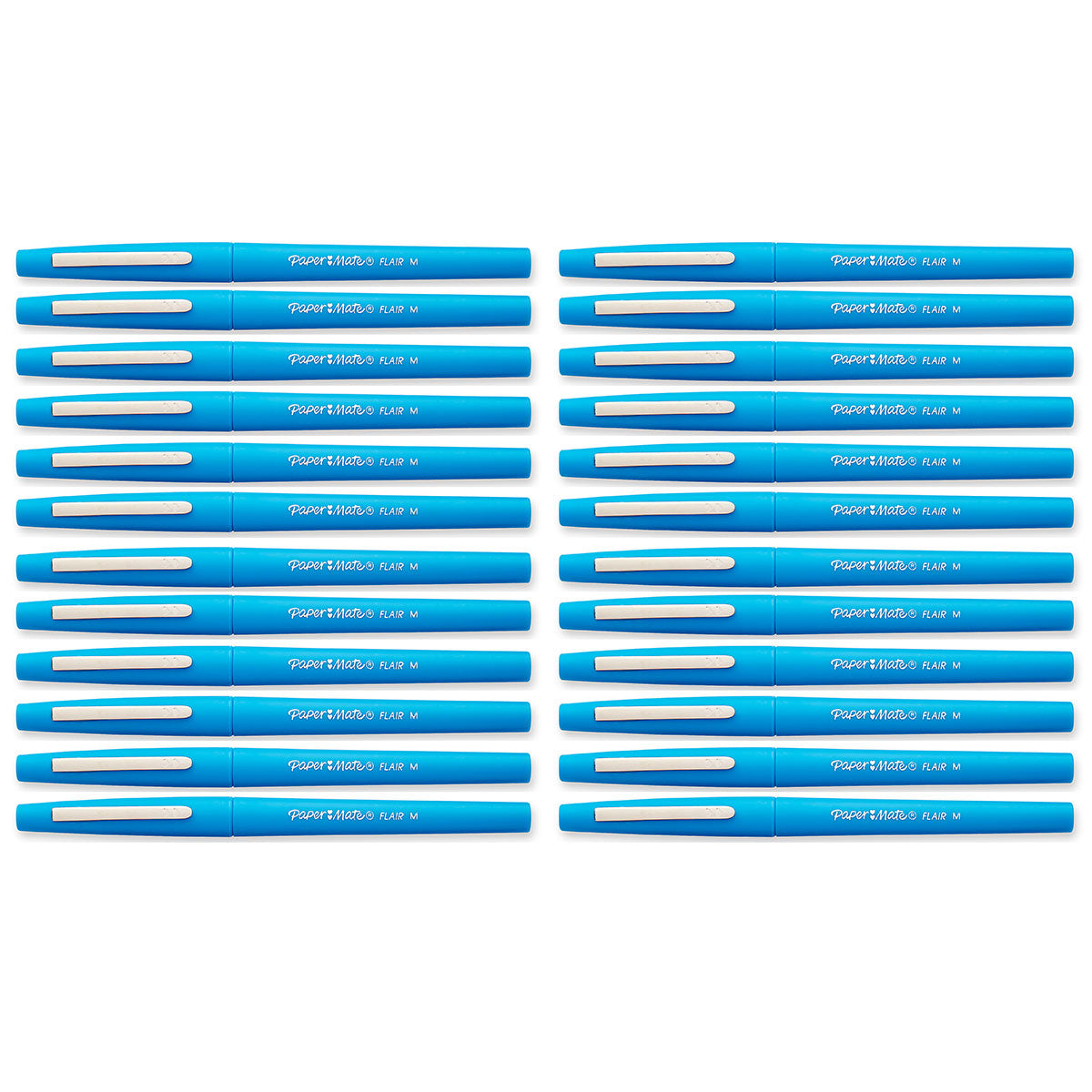 Paper Mate Flair Scuba Dive Felt Tip Pen Medium Point Guard, Bulk Pack of 24 Paper Mate Felt Tip Pen