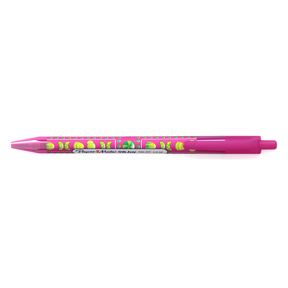 Paper Mate Inkjoy Candy Pop 100 RT Magenta Ballpoint Pen Medium Retractable Pen Magenta Ink Paper Mate Ballpoint Pen