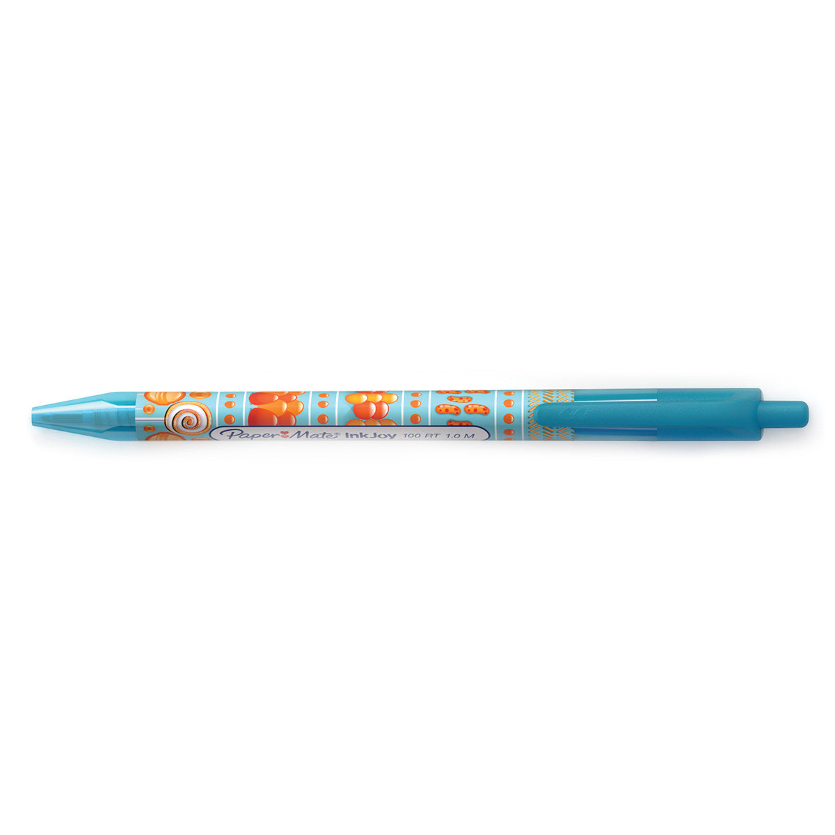 Paper Mate Inkjoy Candy Pop 100 RT Turquoise Ballpoint Pen Medium Retractable Pen Turquoise Ink Paper Mate Ballpoint Pen