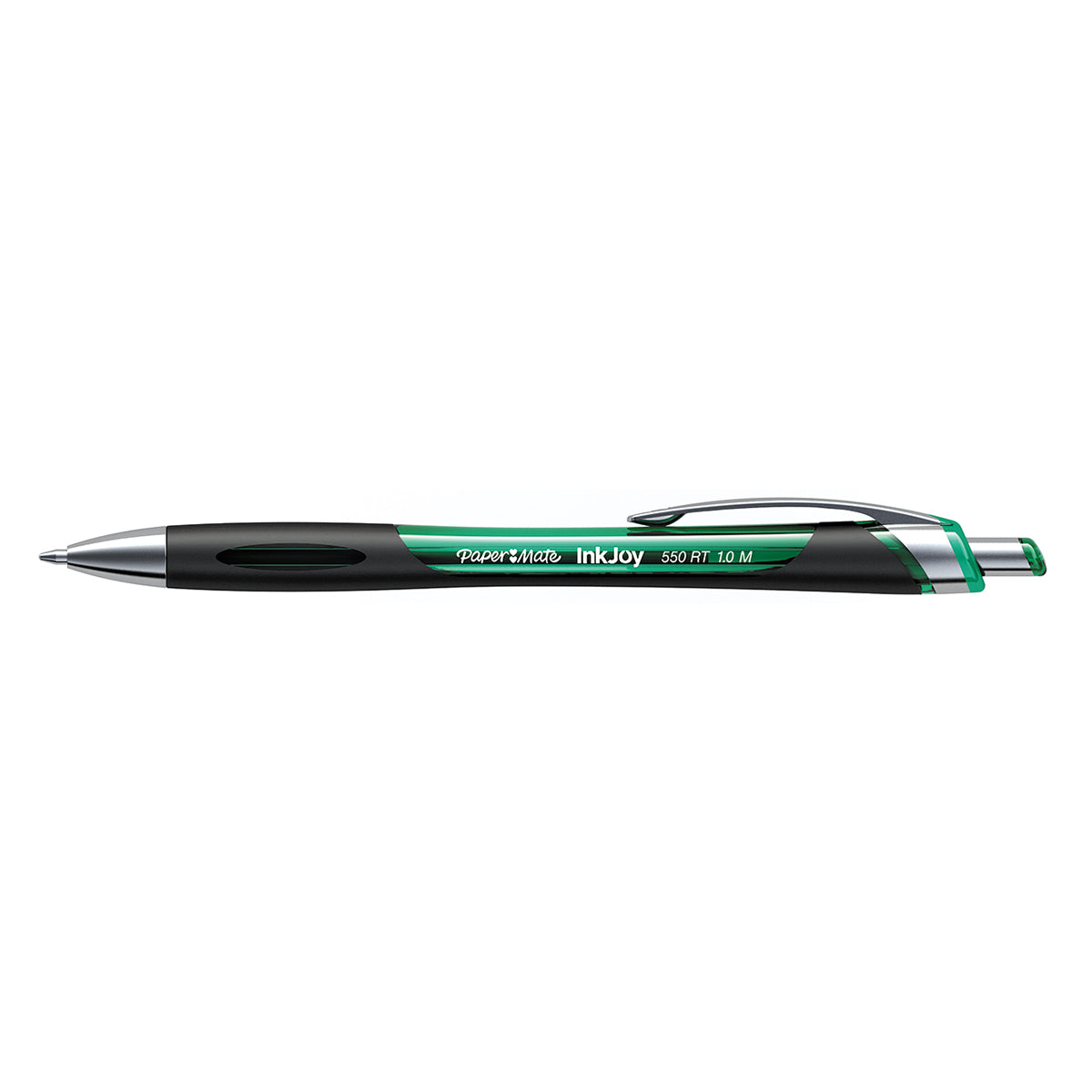 Paper Mate InkJoy 550 RT Green Retractable Ballpoint Pen Medium Paper Mate Ballpoint Pen
