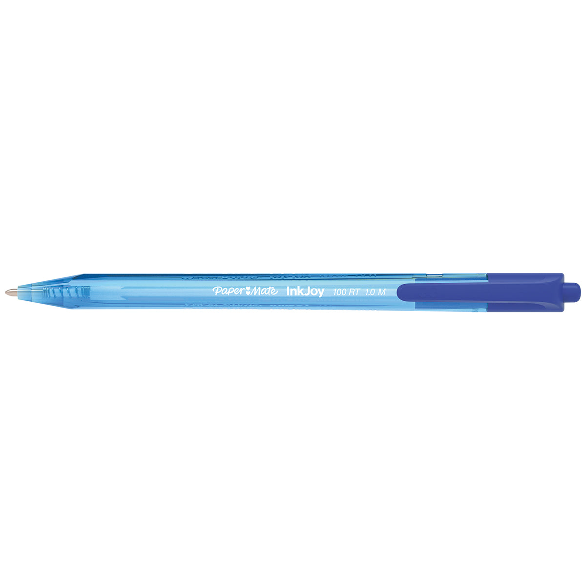 Paper Mate Inkjoy 100RT Retractable Blue Ballpoint Pen, Medium 1.0mm Paper Mate Ballpoint Pen