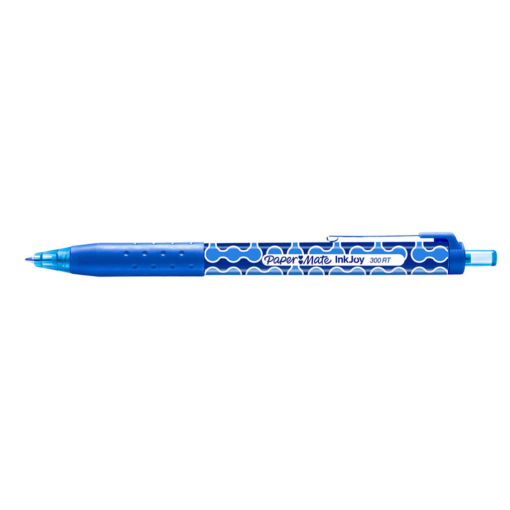Paper Mate Inkjoy 300RT Blue Pen Fashion Wrap, Blue Medium Paper Mate Ballpoint Pen
