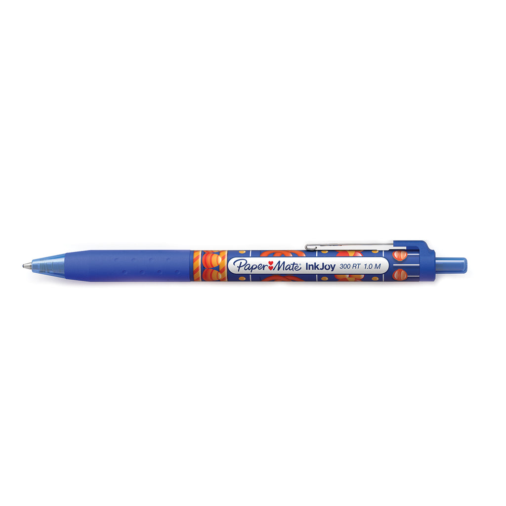 Paper Mate Inkjoy Candy Pop Blue 300 RT Retractable Ballpoint Pen Medium 1.0 MM ( Blue Ink) Paper Mate Ballpoint Pen