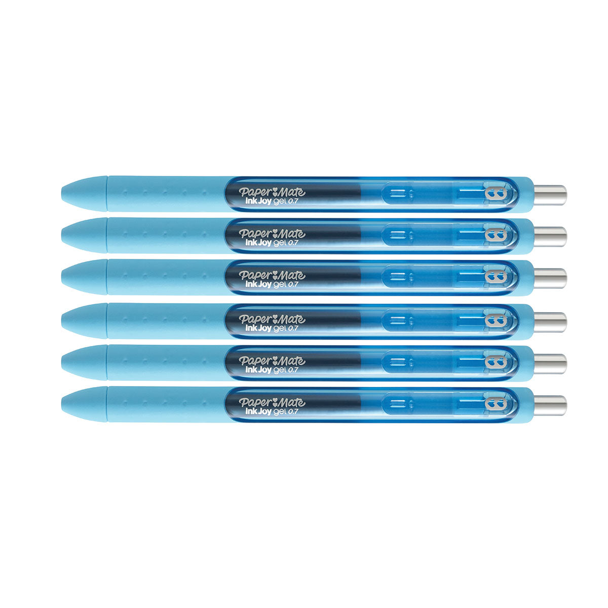 Paper Mate Inkjoy Gel Pen Bright Blue Medium Pack of 6 Paper Mate Gel Ink Pens