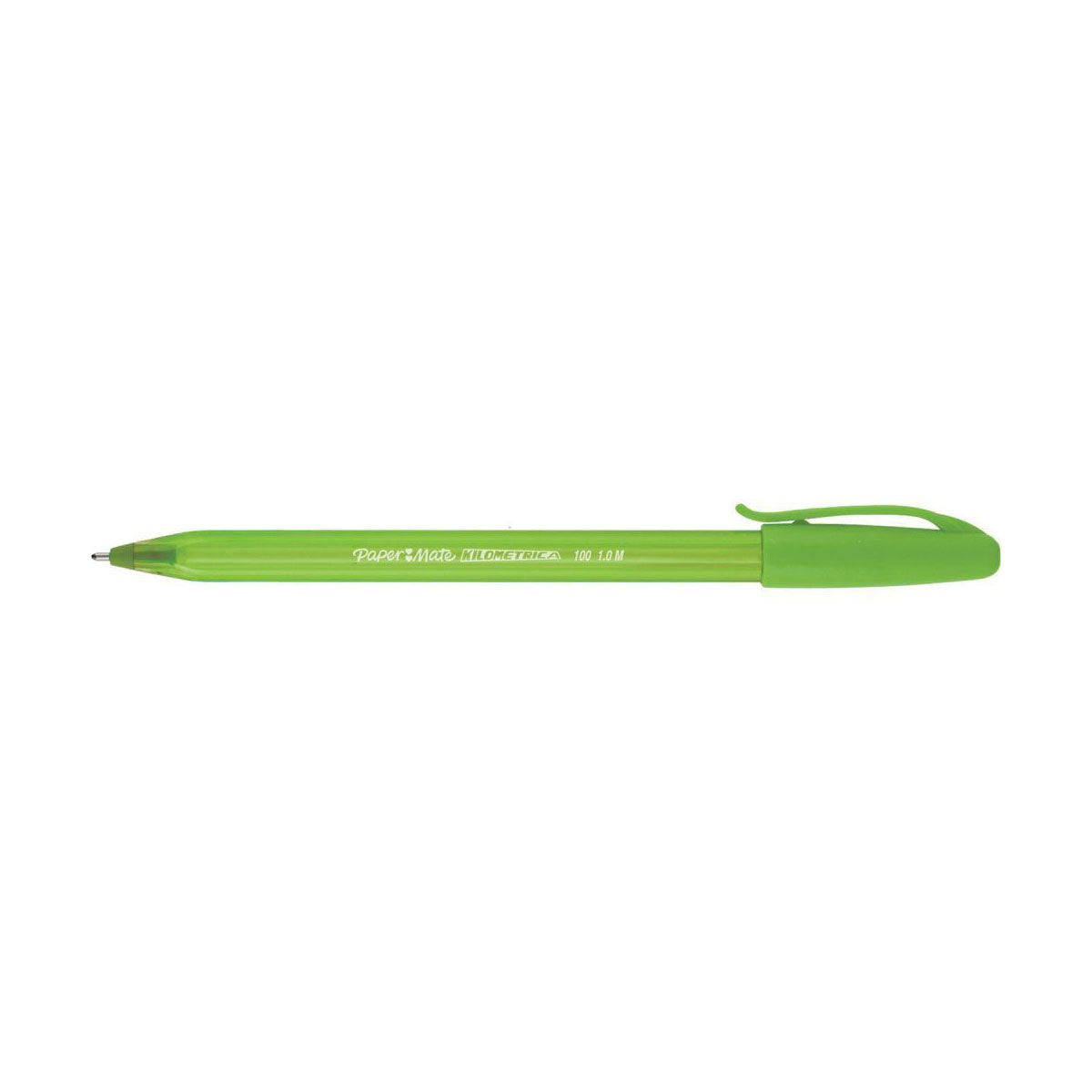 Paper Mate InkJoy Kilometrico Lime Ink Capped Ballpoint Pen Medium Point Paper Mate Ballpoint Pen