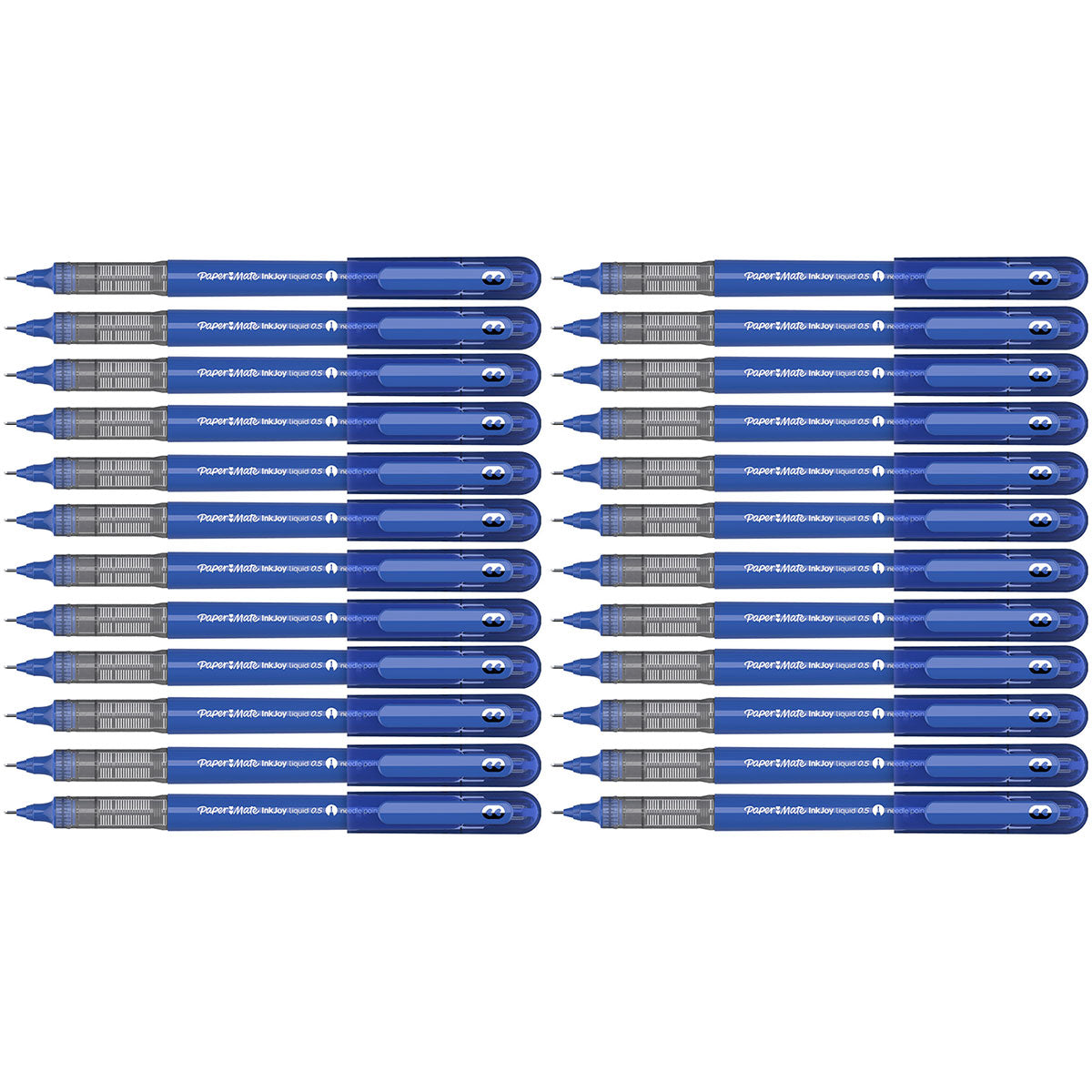 Paper Mate Inkjoy Liquid Needle Point Pen Blue 0.5 Bulk Pack of 24 Paper Mate Ballpoint Pen