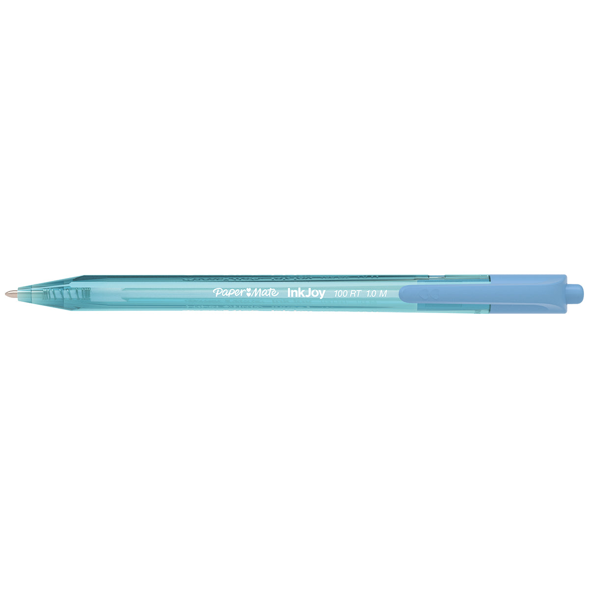 Paper Mate Inkjoy 100RT Retractable Turquoise Ballpoint Pen, Medium 1.0mm Paper Mate Ballpoint Pen