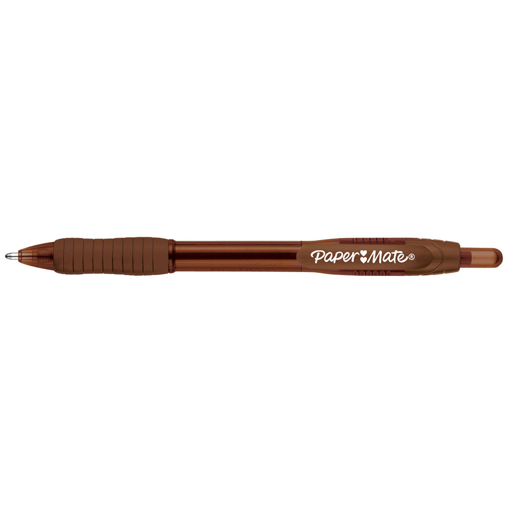 Paper Mate Profile Brown 1.4b Pen Retractable, Bold Point