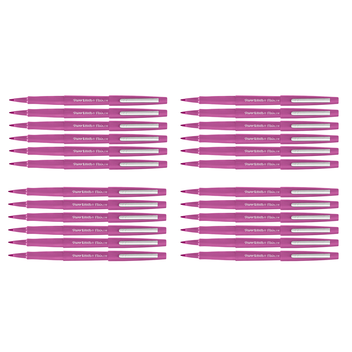 Paper Mate Flair Orchid Lei Felt Tip Pens Point Guard Bulk Pack Of 24 Paper Mate Felt Tip Pen