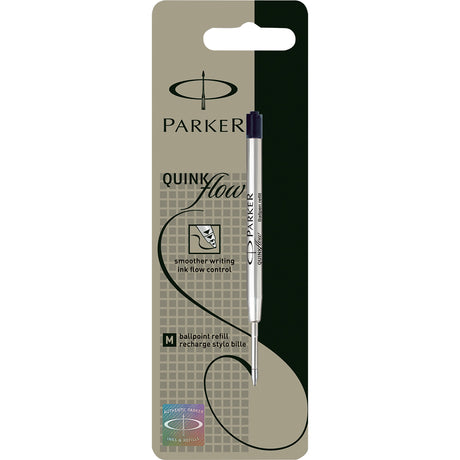 Parker Quink Flow Ballpoint Refill Black Medium, Made In France  Parker Ballpoint Refills