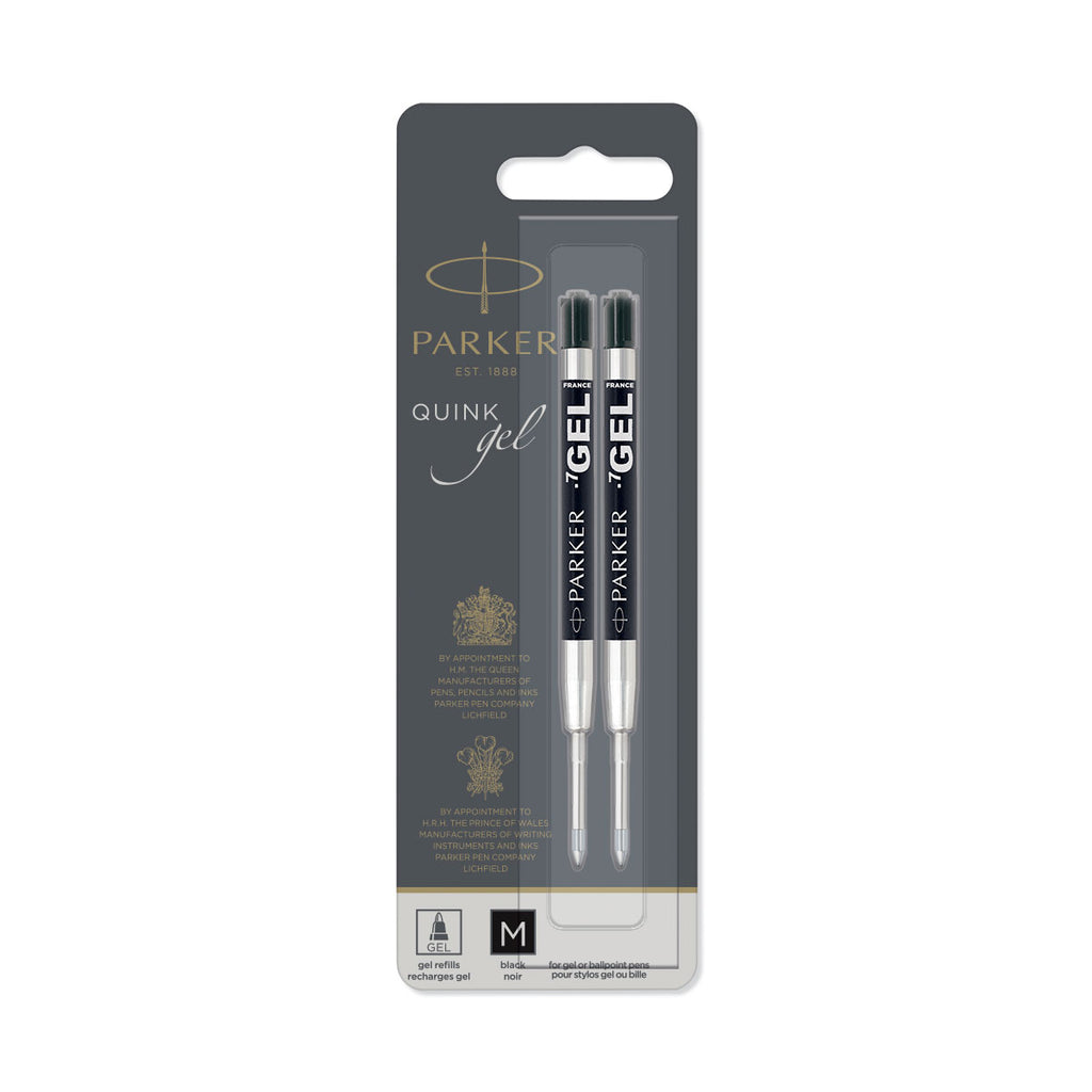 Parker Gel Refill Black Medium Pack of 2
