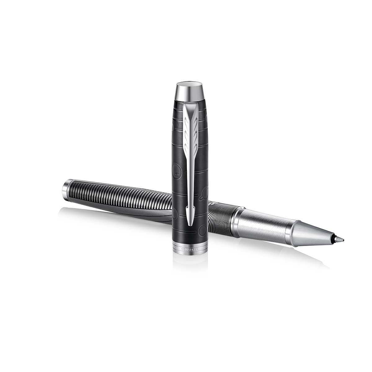 Parker IM Metallic Pursuit Fountain Pen and Rollerball Pen Set  Parker Fountain Pens