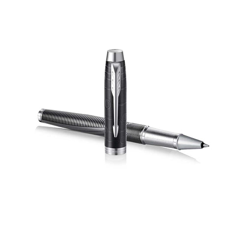 Parker IM Metallic Pursuit Fountain Pen and Rollerball Pen Set  Parker Fountain Pens