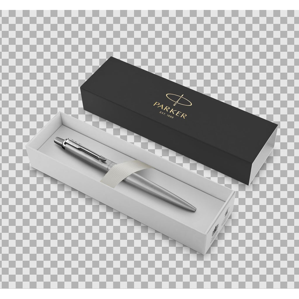 Parker Jotter XL Mono Stainless Steel CT Ballpoint Pen, Blue Ink