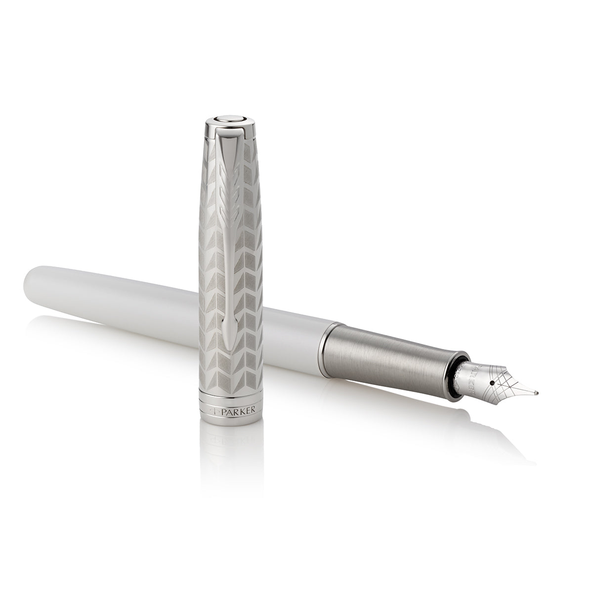 Parker Sonnet Sonnet Metal & Pearl Lacquer CT 18K Solid Gold Palladium Nib with Notebook and Organizer Parker Fountain Pens