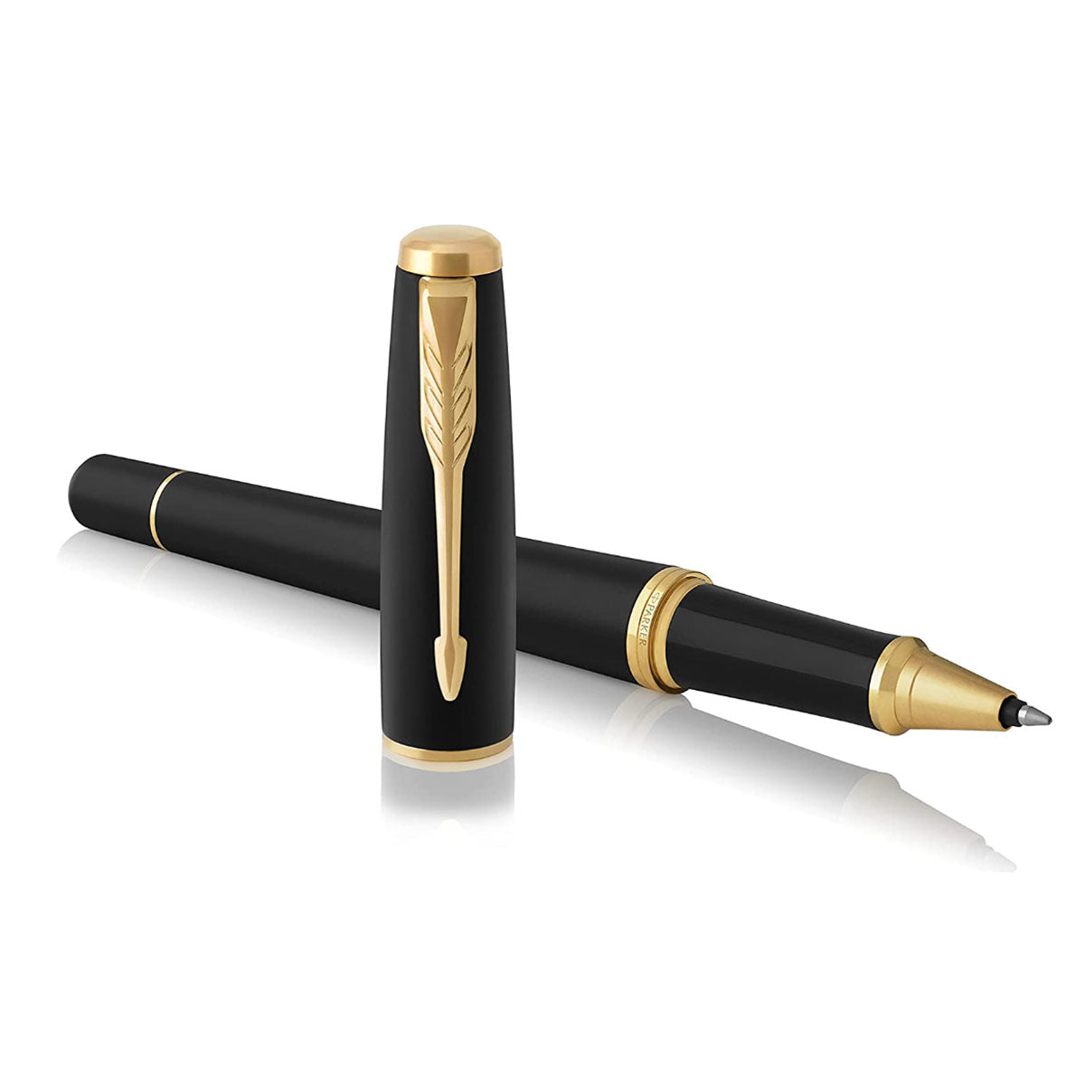 Parker Urban Matte Black Gold Trim Rollerball Pen Parker Rollerball Pens