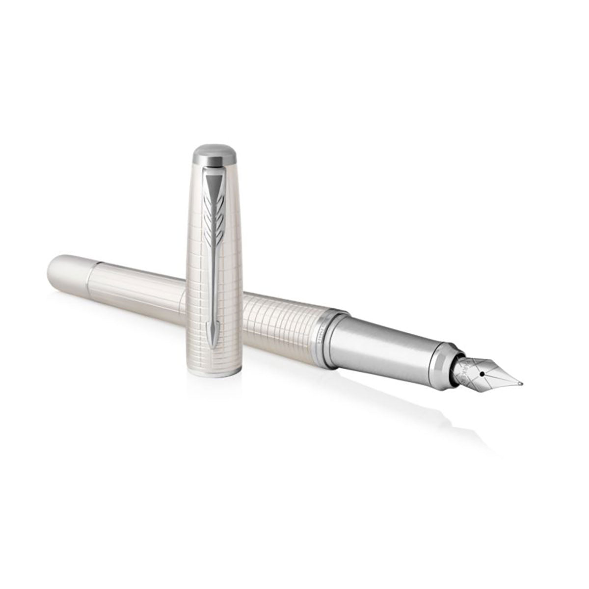 Parker Urban Premium Fountain Pen Metallic White Pearl, Medium - 1931608 Parker Fountain Pens