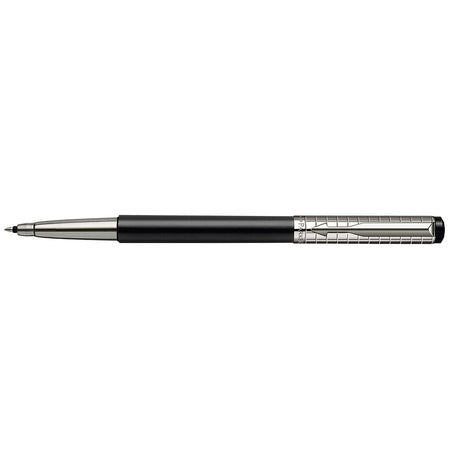 Parker Vector Premium Black Stainless Steel Chiselled Rollerball Pen S0908810  Parker Rollerball Pens