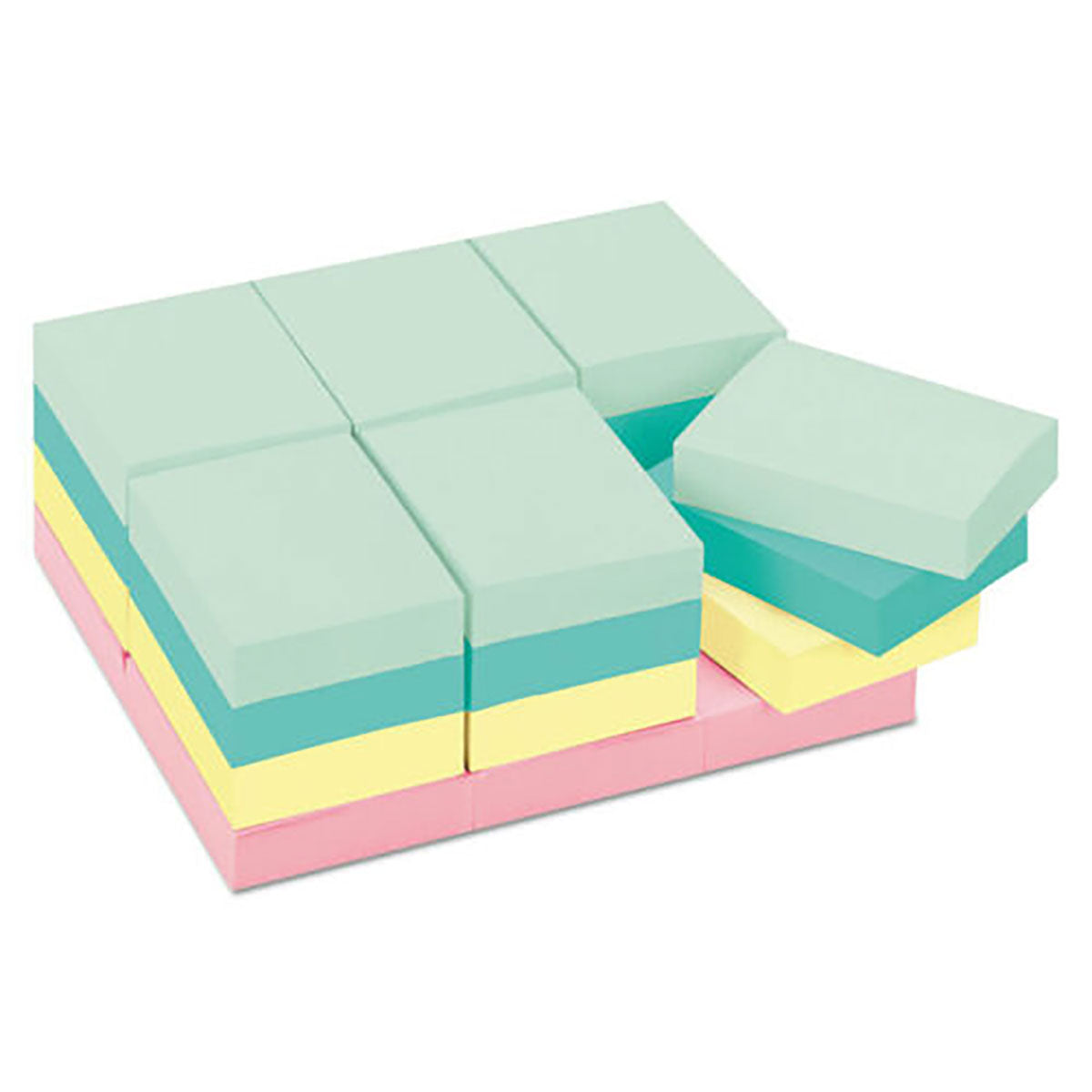 Small Post It Notes, Pack of 2400 Notes, Pastel Colors - 1-3/8 x 1 7/8 -Inches Post It Post It Notes