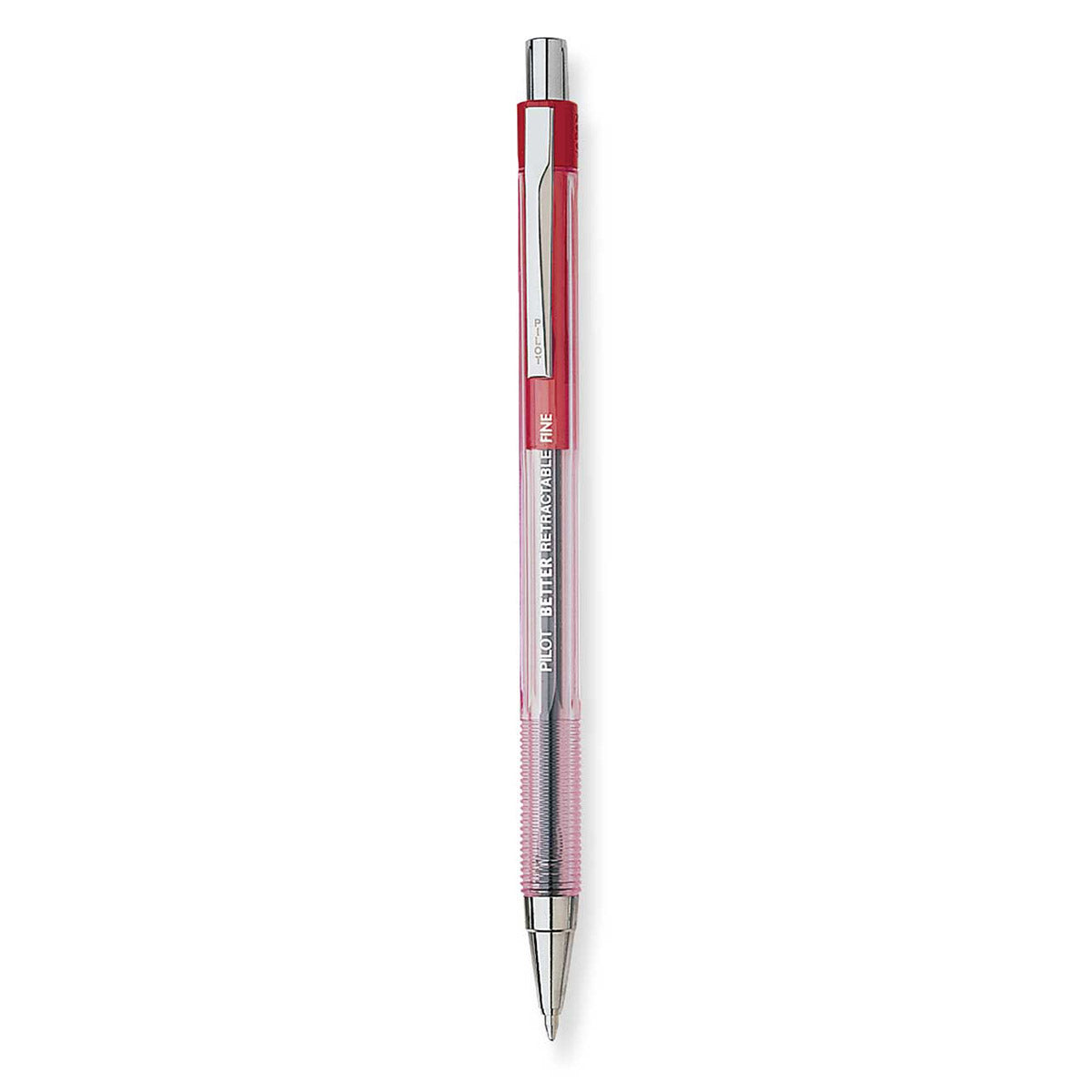 Pilot The Better Red Fine Retractable Ballpoint Pen Single 30002 Pilot Rollerball Pens