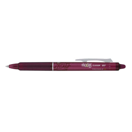 Pilot Frixion Erasable Burgundy Pen with Burgundy Ink, Retractable  0.7mm  Pilot Ballpoint Pen