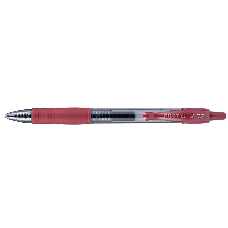Pilot G2 7 Burgundy Gel Pen, Fine 0.7MM - 31247
