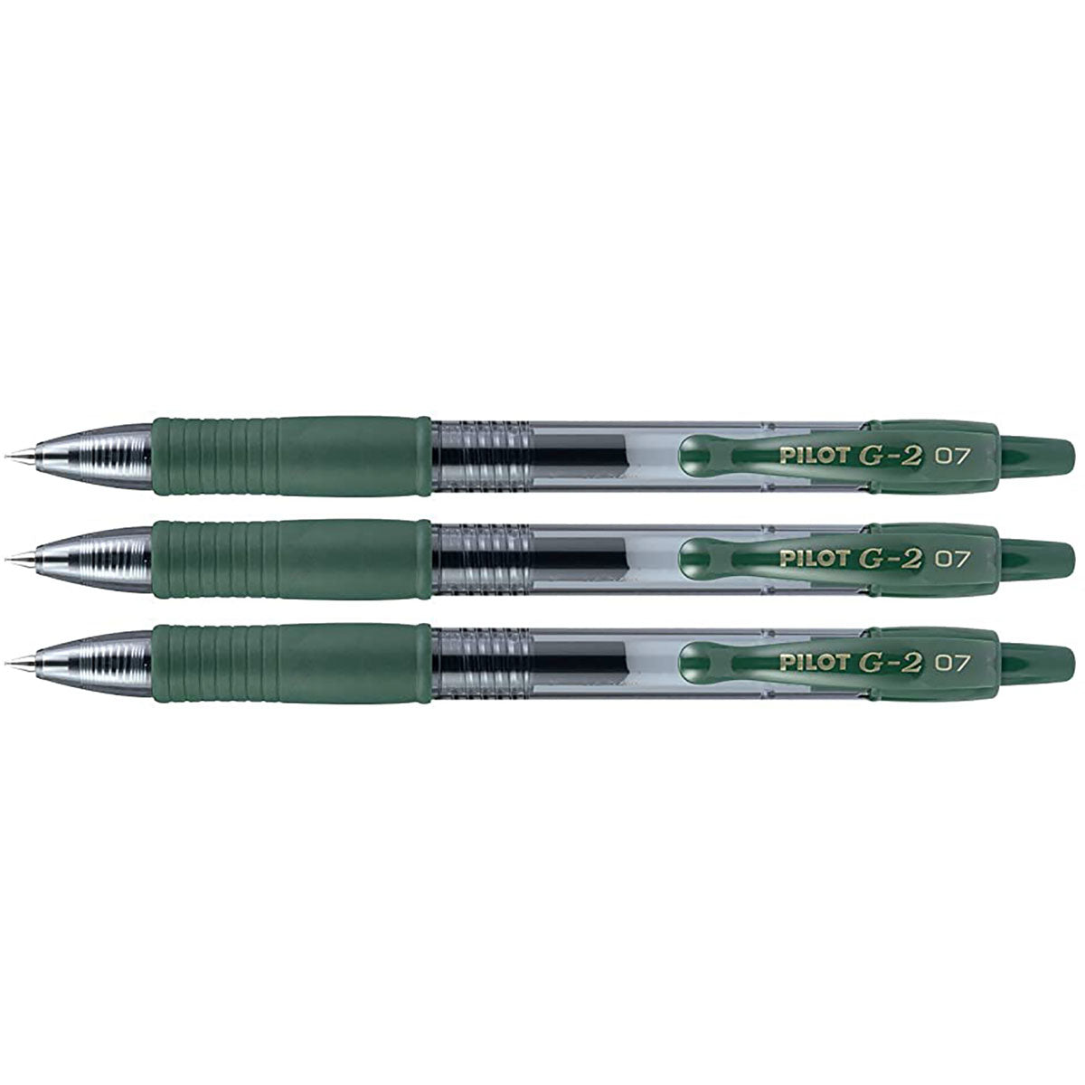 Pilot G2 Hunter Green Fine Point Gel Pen 0.7 mm Pack of 3  Pilot Gel Ink Pens