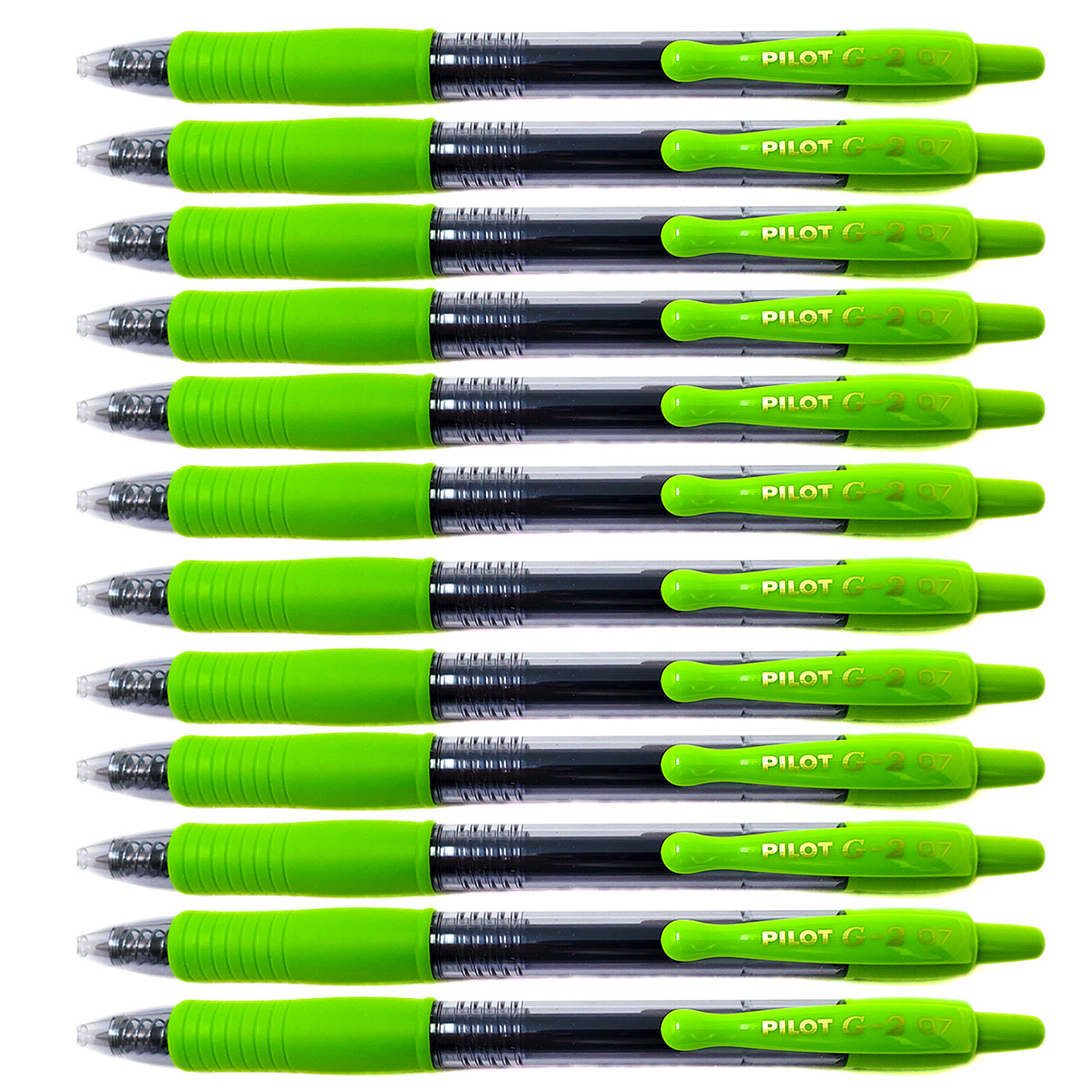 Pilot G2 7 Lime Gel Pen, Fine 0.7MM - 31118 Dozen  Pilot Gel Ink Pens
