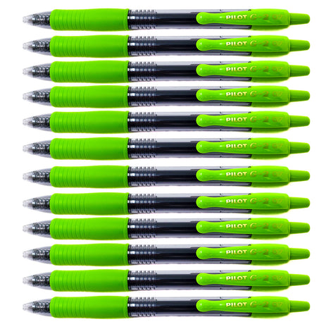 Pilot G2 7 Lime Gel Pen, Fine 0.7MM - 31118 Dozen  Pilot Gel Ink Pens