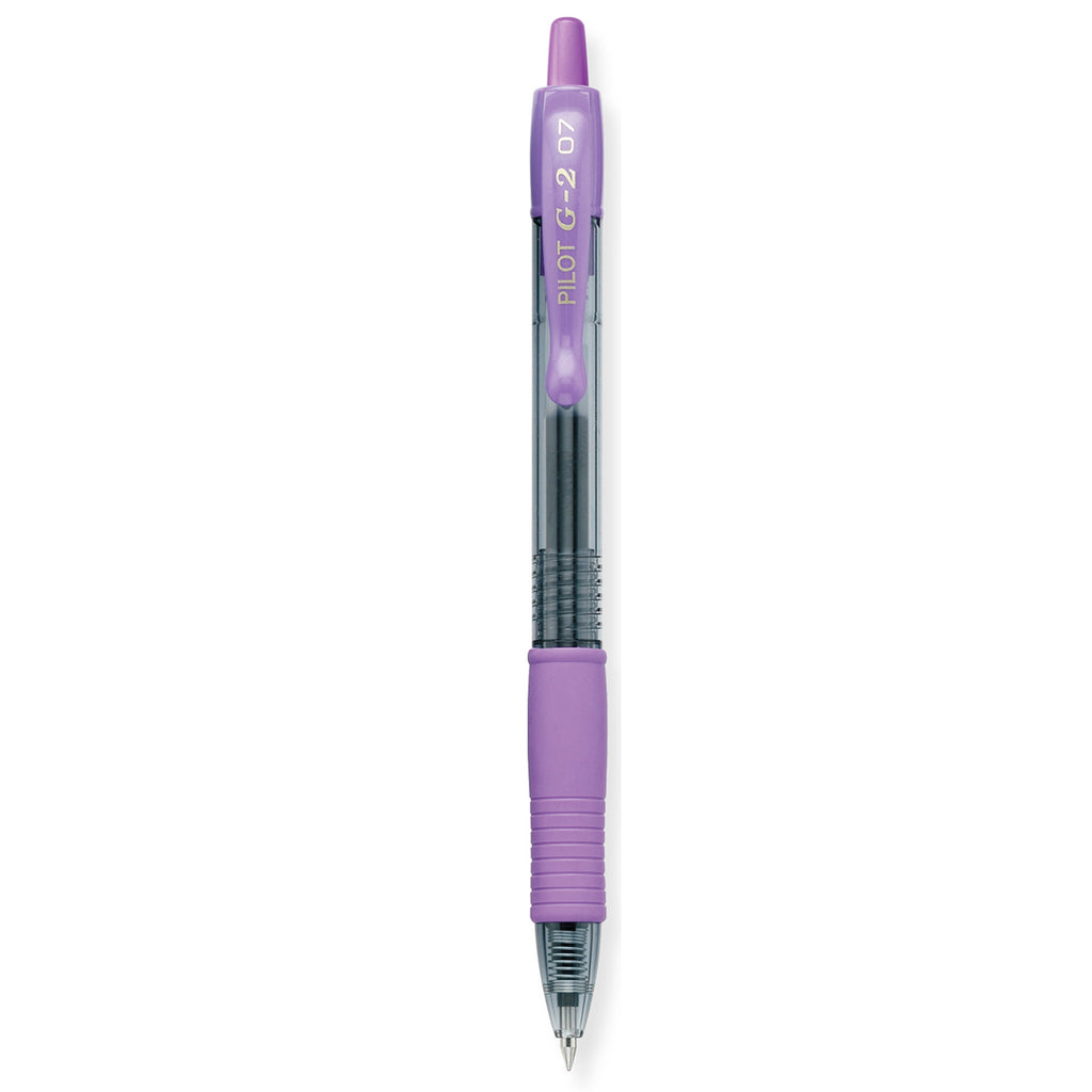 Pilot G2 Purple Fine Tip, Purple Ink Gel Pen, 0.7MM - 31175 Pilot Gel Ink Pens