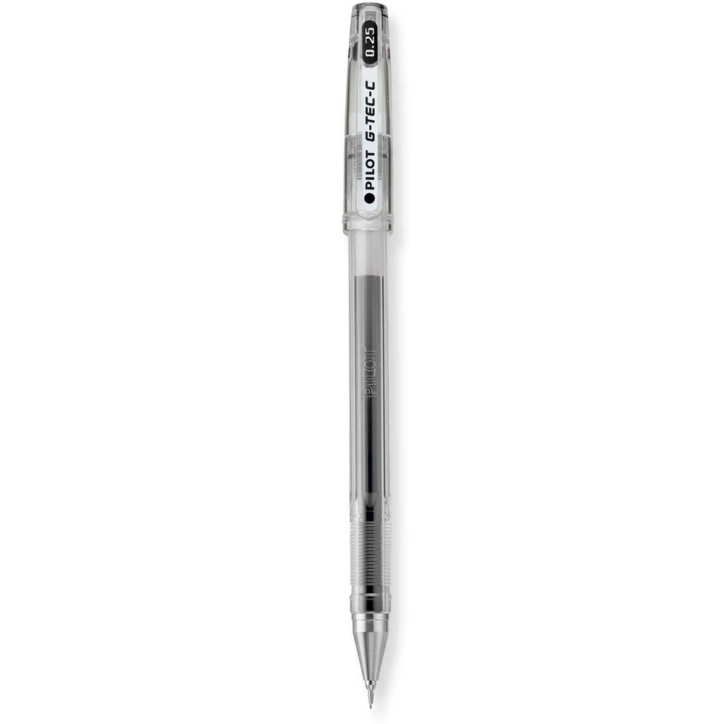 Pilot G-Tec C Gel Hyper Fine 0.25 Black Extreme Thin Writing Rollerball Pen Pilot Rollerball Pens
