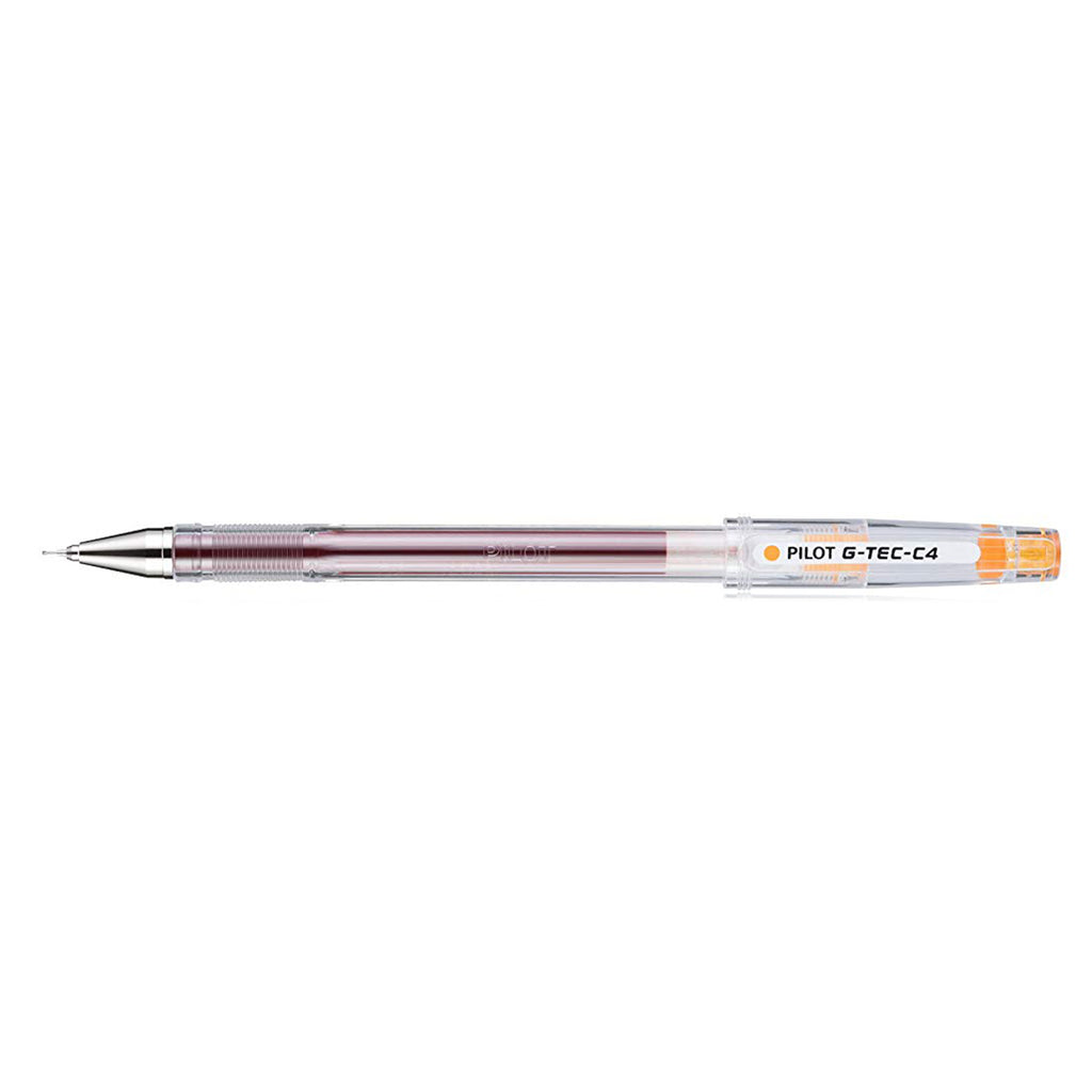 Pilot G-Tec C4 Ultra Fine Pale Orange Gel Pen Pilot Rollerball Pens