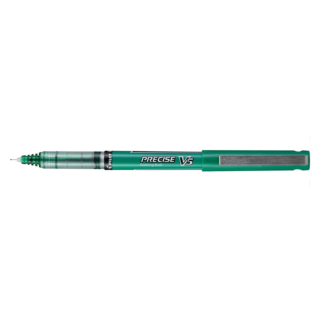 Pilot Precise V5 Extra Fine Green Rolling Ball Pen 0.5mm Pilot Rollerball Pens