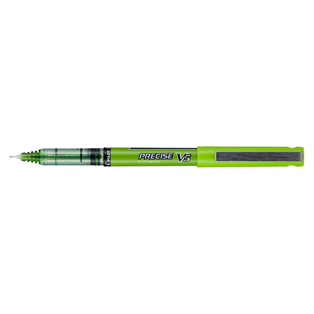 Pilot Precise V5 Extra Fine Lime Green Rolling Ball Pen 0.5mm Pilot Rollerball Pens