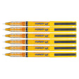 Pilot Precise V5 Extra Fine Yellow Rolling Ball Pen 0.5mm Pack of 6  Pilot Rollerball Pens