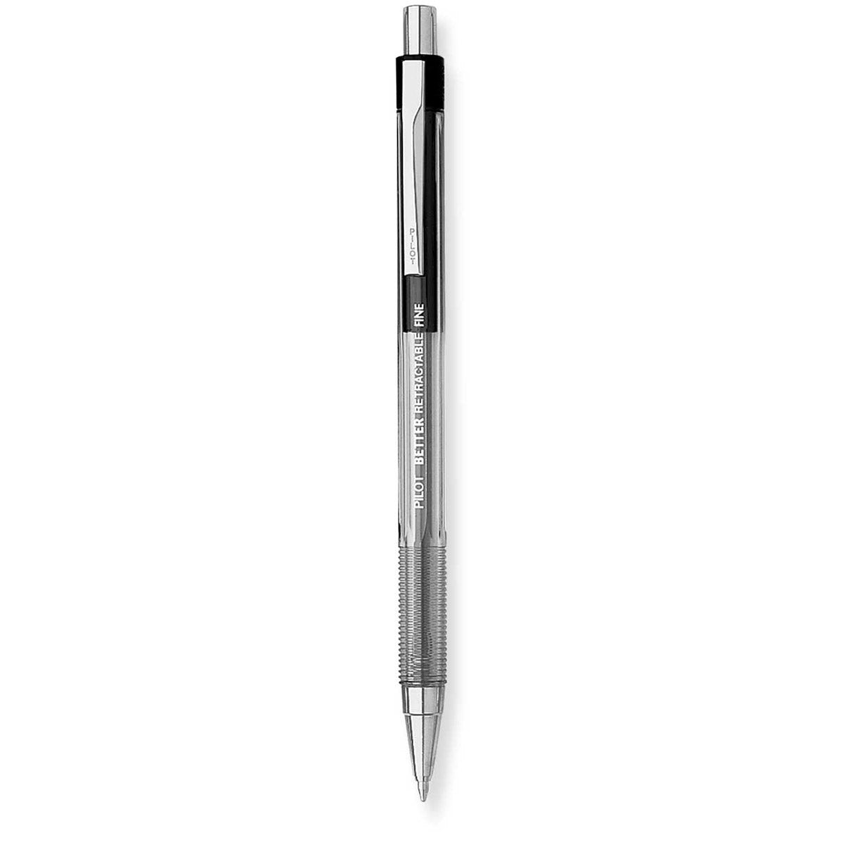Pilot The Better Black Fine Retractable Ballpoint Pen Single 30000 Pilot Rollerball Pens