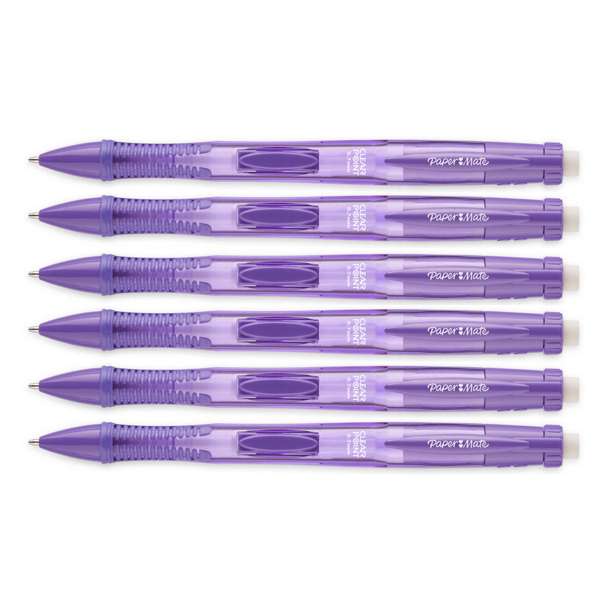 Papermate Colored Mechanical Pencils With Purple Colored Lead Pack of 6 Paper Mate Pencil