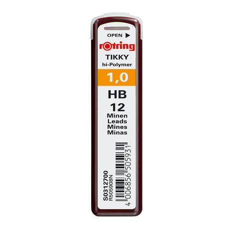 Rotring, 1.0 Mechanical Pencil Lead Refills 1.0 HB, Tube of 12 Leads  Rotring Leads