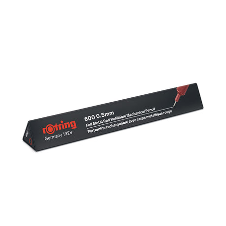 Rotring 600 Red, Full Metal Mechanical Pencil 0.5MM 2114264  Rotring Pencil