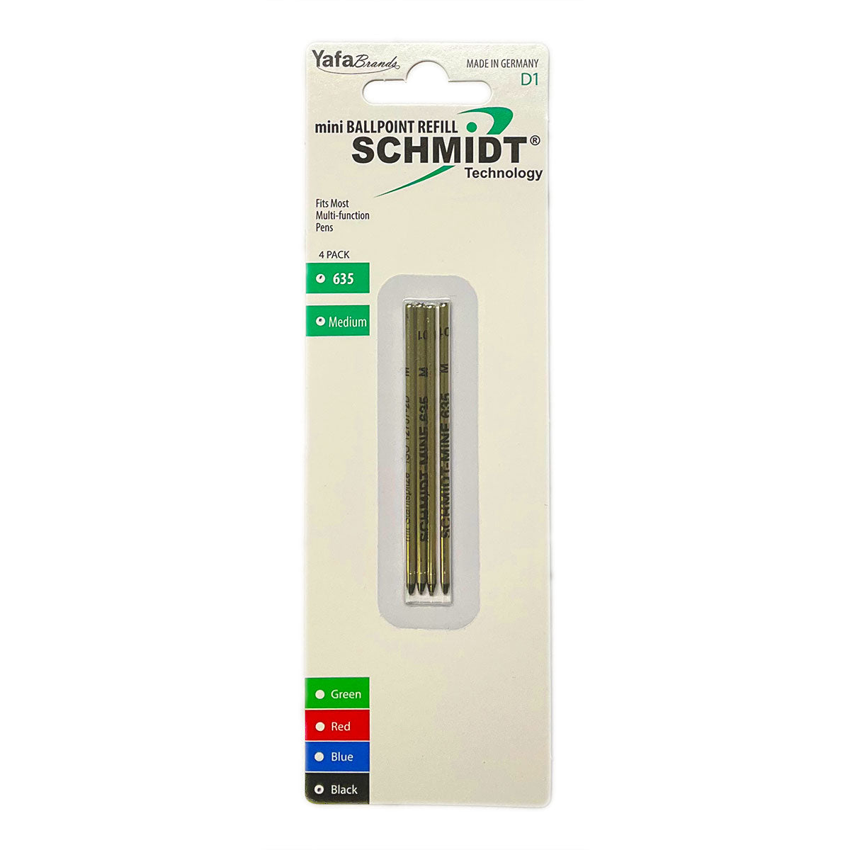 Rotring Tikky 3 in One Refills Black Medium Made By Schmidt Pack of 4 Cross Ballpoint Refills