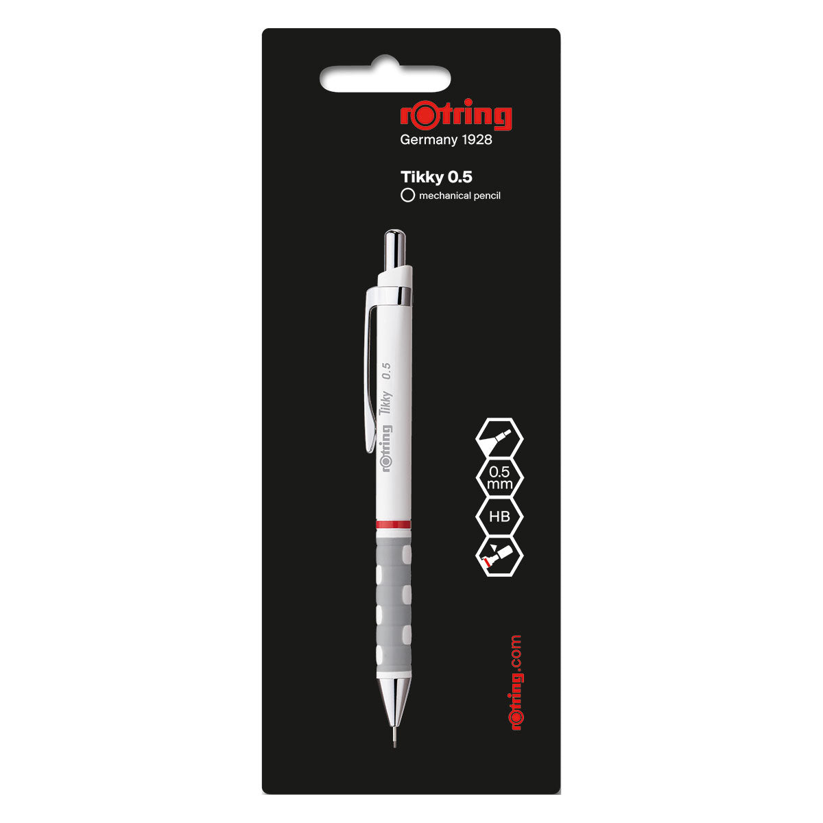 Rotring Tikky White HB 0.5MM Mechanical Pencil Rotring Mechanical Pencils