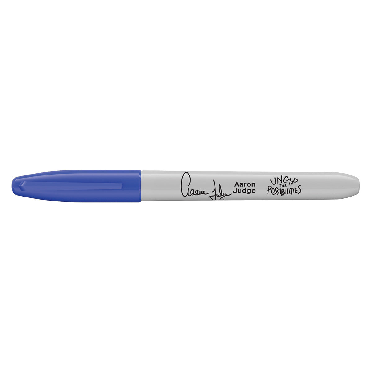 Sharpie with Aaron Judge Signature Blue Fine Point Marker Sharpie Markers