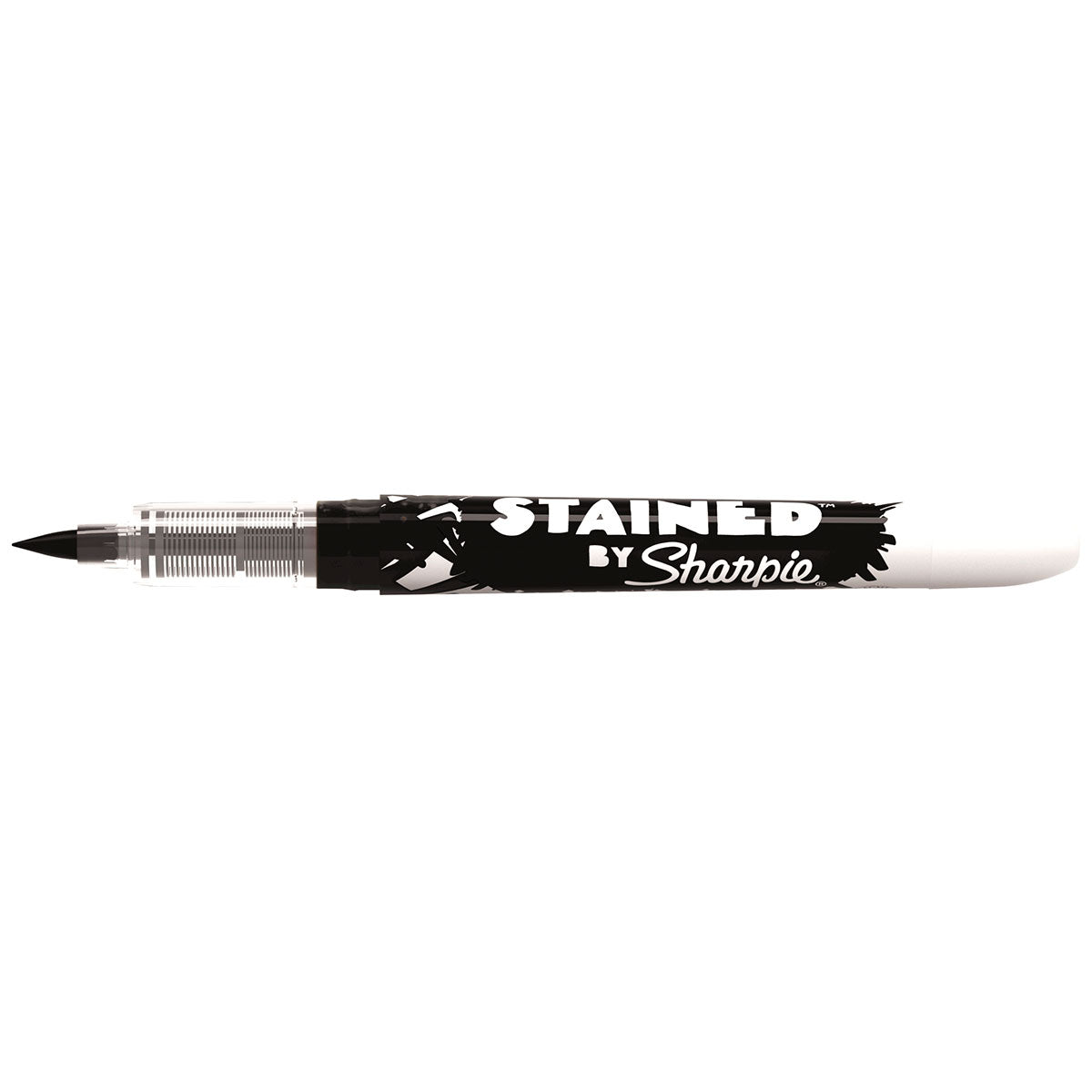 Sharpie Black Fabric Marker, Brush Tip, Stained By Sharpie Sharpie Fabric Markers